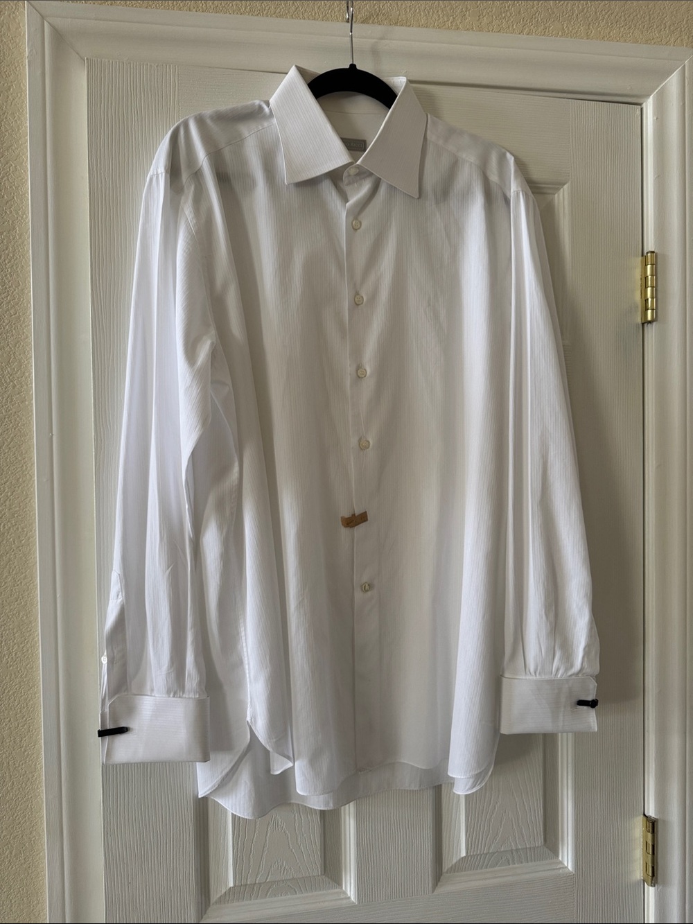Stefano Ricci White Dress Shirt sz 43 or 17